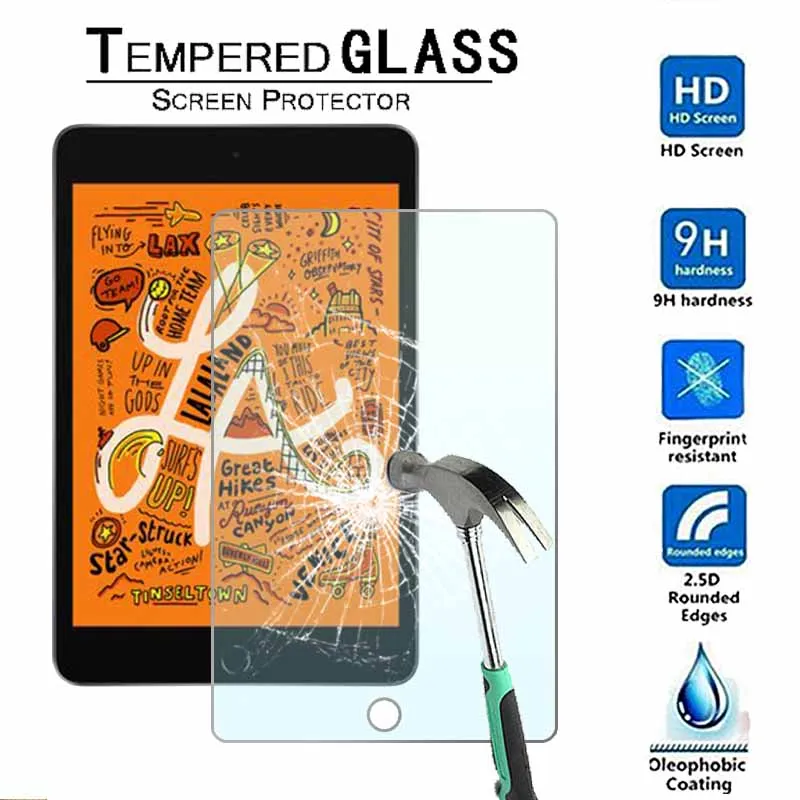 

For Apple iPad Mini 4 Mini 5 (2019) - 9H Ultra clear Premium Tablet Tempered Glass Screen Protector Film Protector Guard Cover