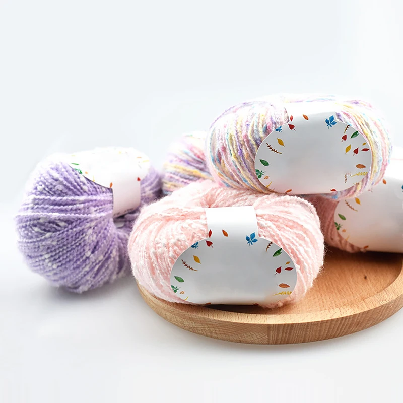 Молочный хлопок ручная вязка пряжа для детской одежды детское одеяло нить