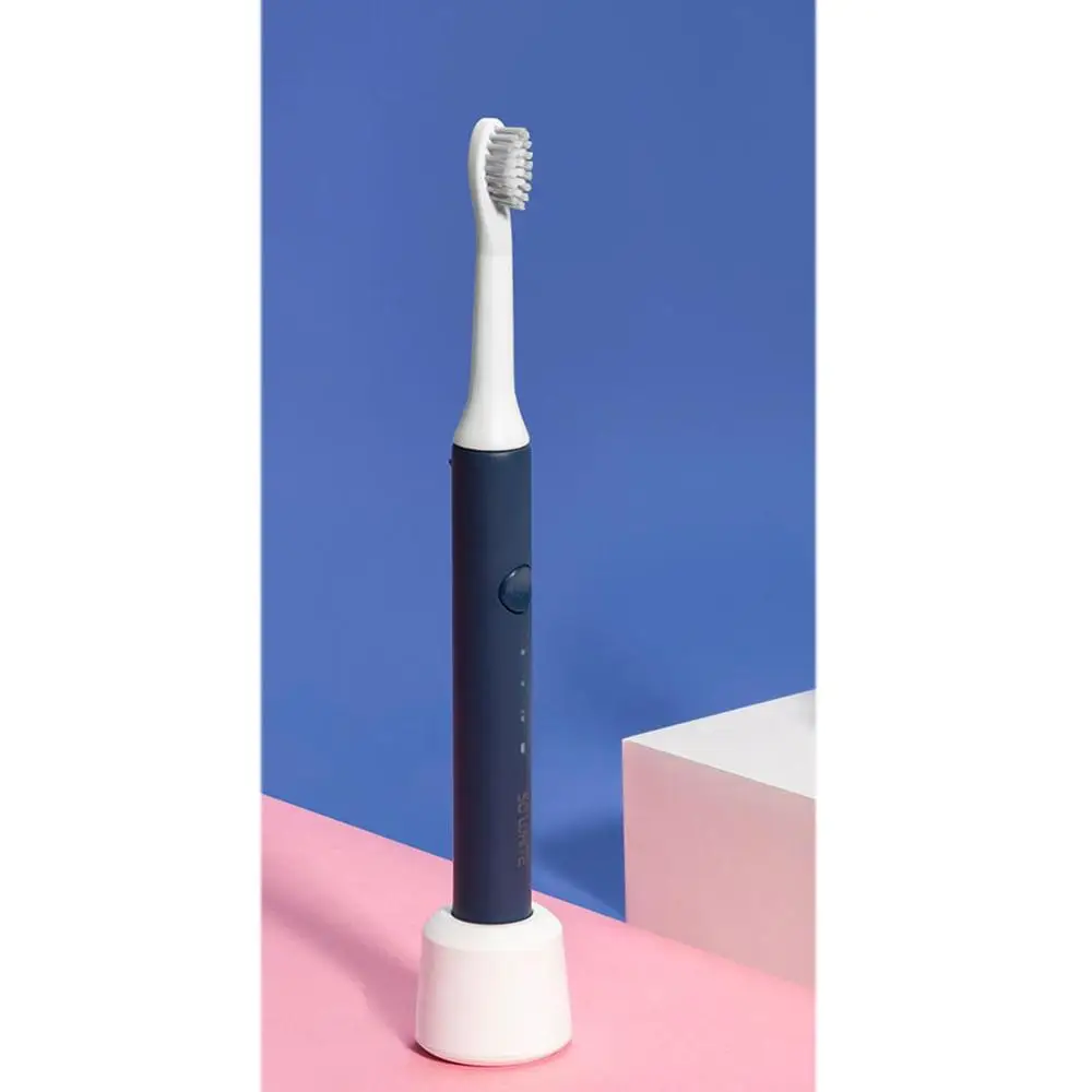 Blue Xiaomi So White звуковая электрическая зубная щетка IPX7 с водонепроницаемым датчиком зарядки, портативная щетка Du Pont, долгая работа в режиме ожидания, 50 г - Цвет: Blue
