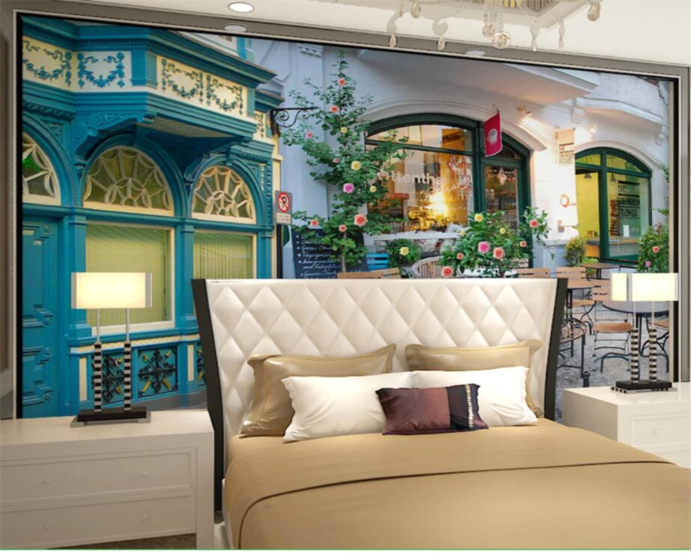 Beibehang индивидуальные трехмерные обои в европейском архитектурном стиле для