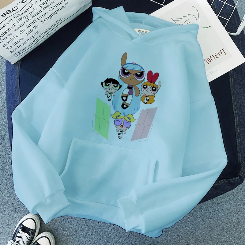 

2020 Cute Autumn Kawaii Police Girl Cartoon Print Pullovers Women female sweater knit Jumpers top Oversized Jacket For Women