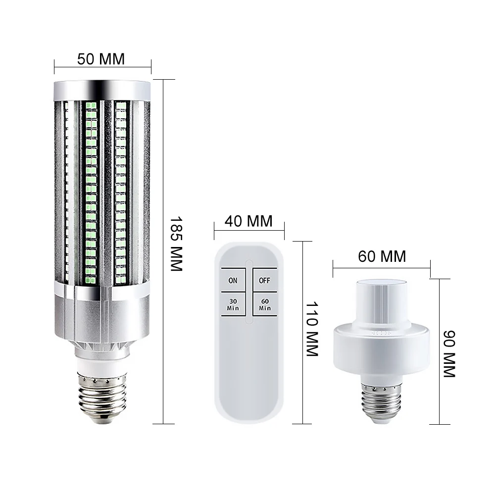 SUNYIMA 60 вт UVC LED бактерицидный свет E27 уф-свет стерилизатор ультрафиолетовый уф