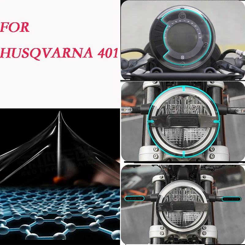 

Прозрачная защитная пленка для фар от царапин для husqvarna 401