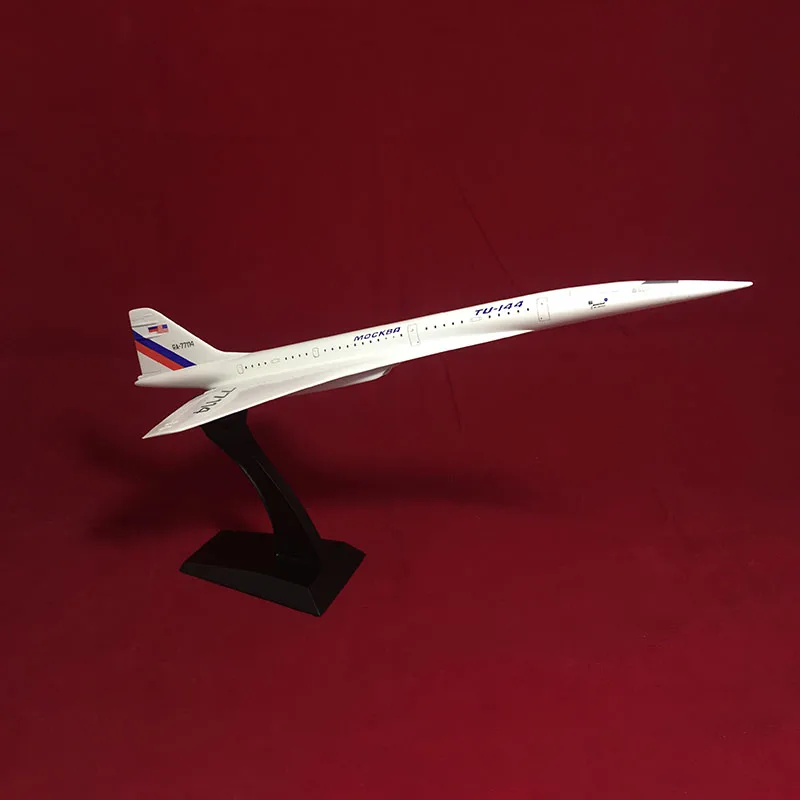 

Russia TU-144 Airline 1:200 Scale Concorde Plane Model Toy Resin Plastic Air Airline Airplane Model Display Aviation Toy Gift
