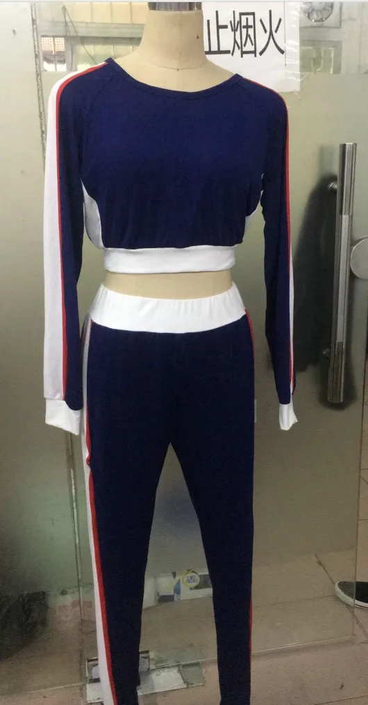 

2020 Fashion Women Clothes Set Two Piece Suit For Party Crop Top Long Pant Outfits Bodycon Sexy Lady Street Clubwear
