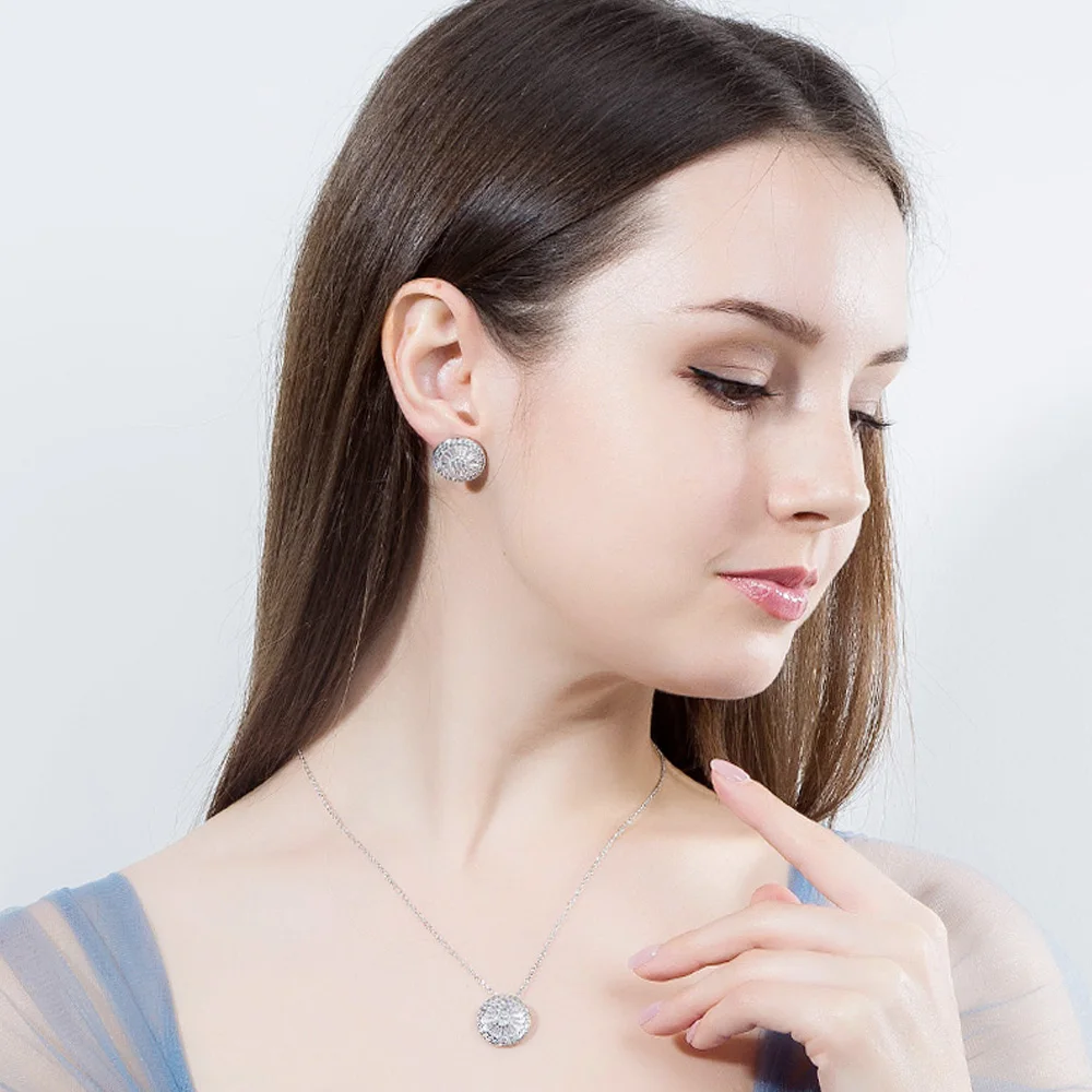 ThreeGraces великолепные CZ Камень Модные ювелирные изделия Pave Установка кубического циркония розовое золото цвет большие серьги гвоздики для женщин подарок ER288