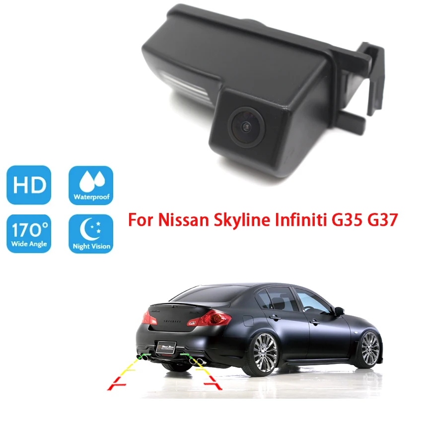 

Камера заднего вида Камера для Nissan Skyline Infiniti G35 G37 CCD Full HD Ночное видение парковочная камера заднего хода автомобиля Камера высокого качества ...