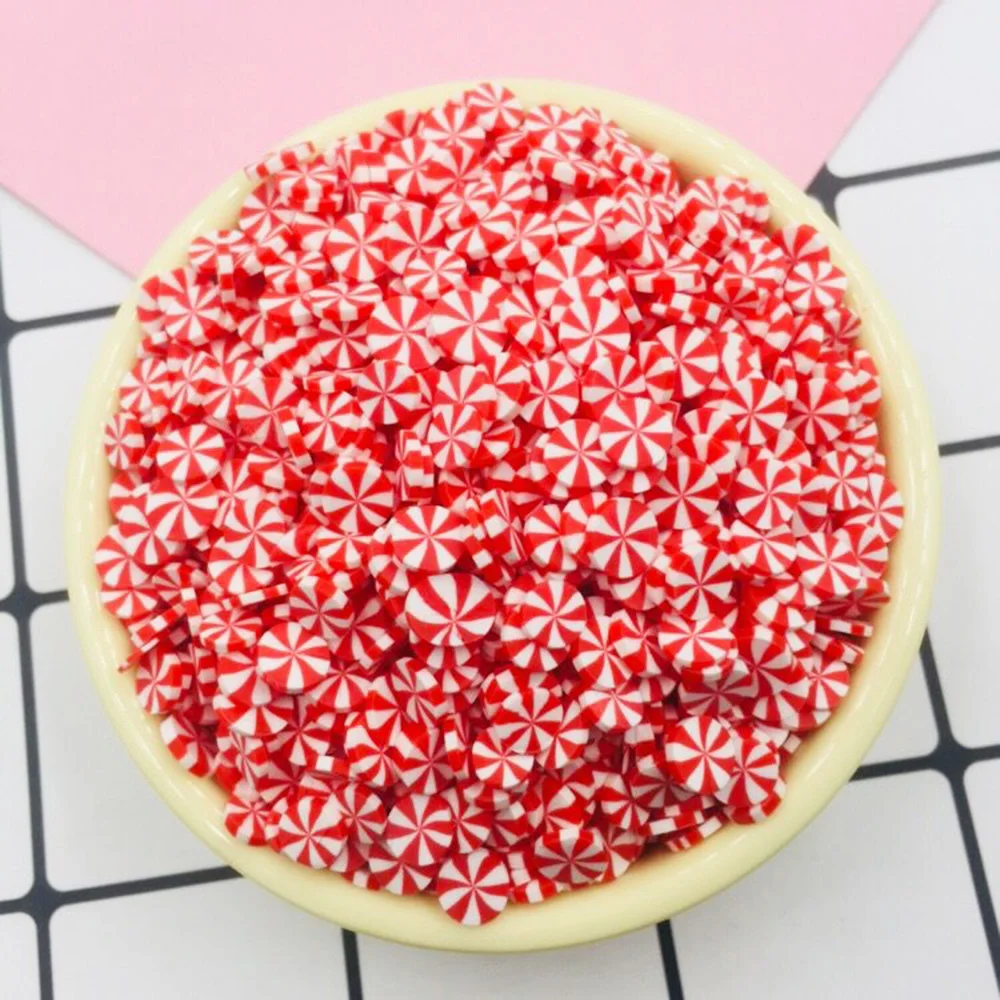 Полимерная Горячая глина для слайма 50 г/лот круглые конфеты искусственный торт