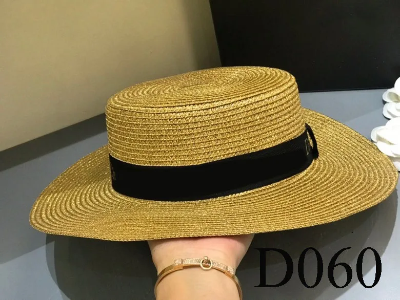 

D060 Simple webbing bucket hat straw woven basin hat straw hat top hat exquisite sun hats Fashion Net Red