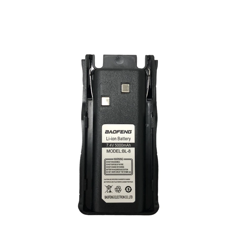 2021 baofeng gt 5 battery 5000mah long standy for baofeng radio gt 5 walkie talkie accessories radios extra battery model bl 8 free global shipping