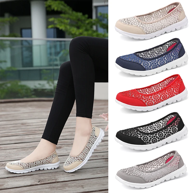 

Women Loafers Casual Walking Shoes Summer Nurse Shoe Slip-on Non-Slip Footwear Size 35-42