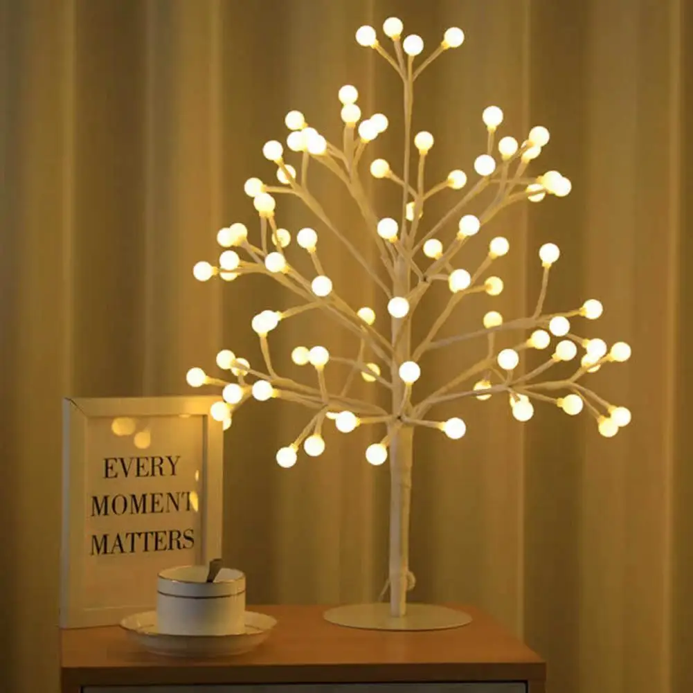 

Светильник в форме дерева энергосберегающий теплый Романтический светодиодный ночсветильник для дома, украшение для детской спальни, сказ...