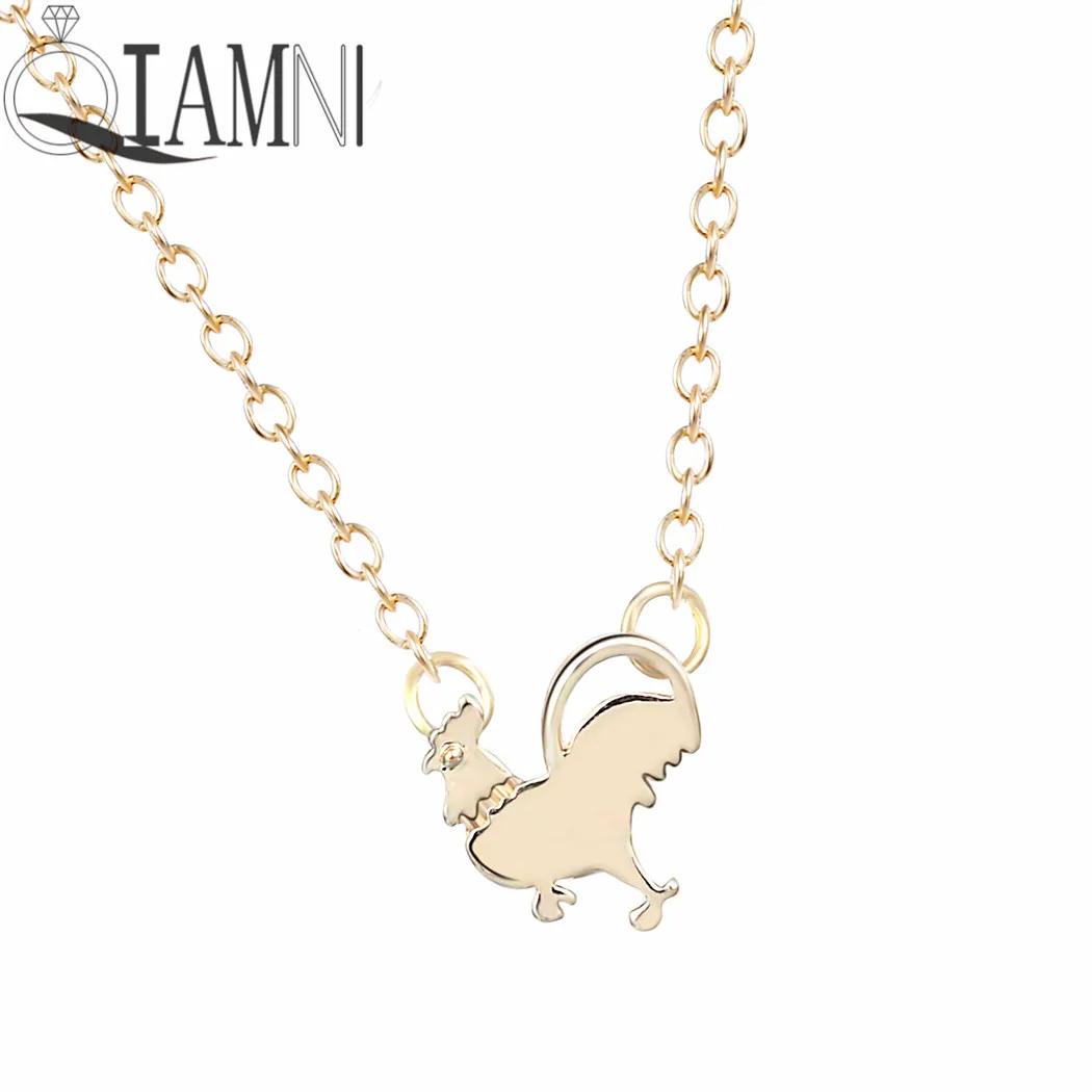 QIAMNI китайские идентификаторы подвески петух животное цепочка ожерелье подарок