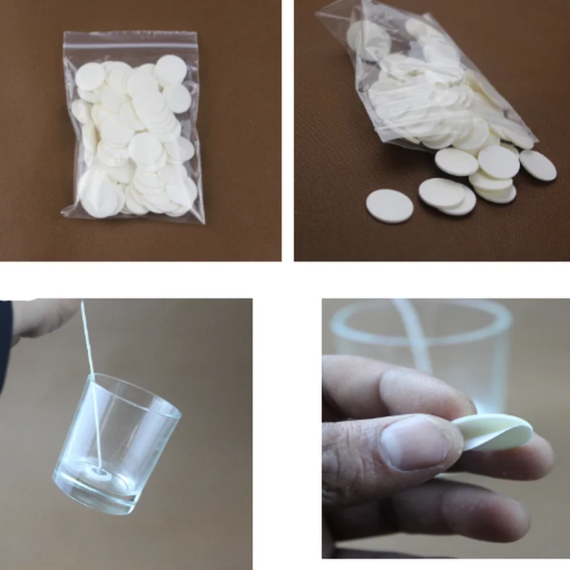

40/100Pcs Candle Wicks Stickers, 20mm Double- Foam Adhesive Glue Dots Wick DIY halloween soy wax candle making