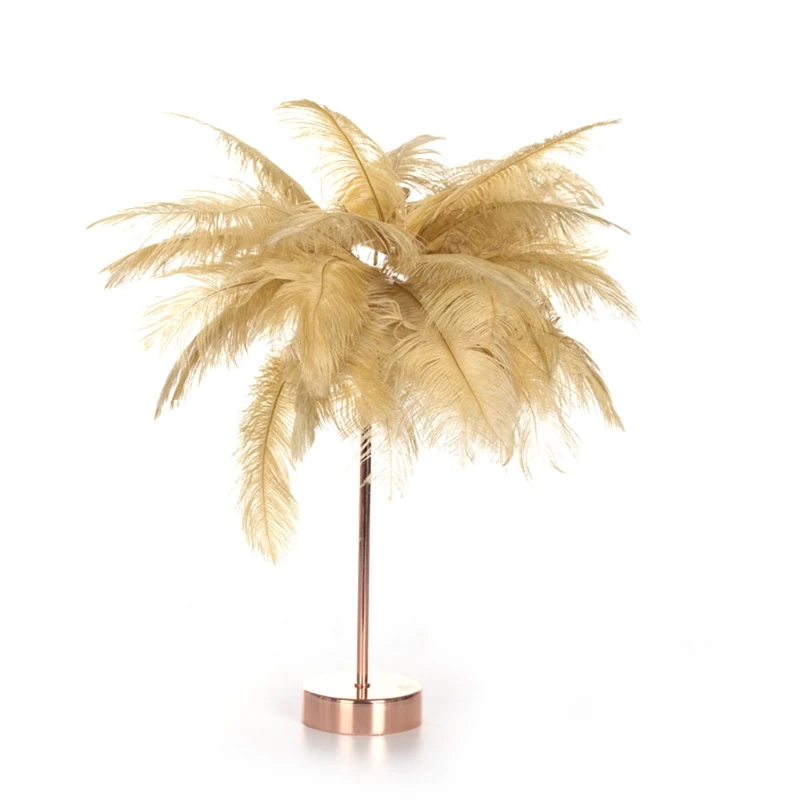 

Feather Table Lamp USB Rechargerable Tree Shape LED Lights Decorative Flashing Lamp 4.5V Night Light Lamps For Bedroom