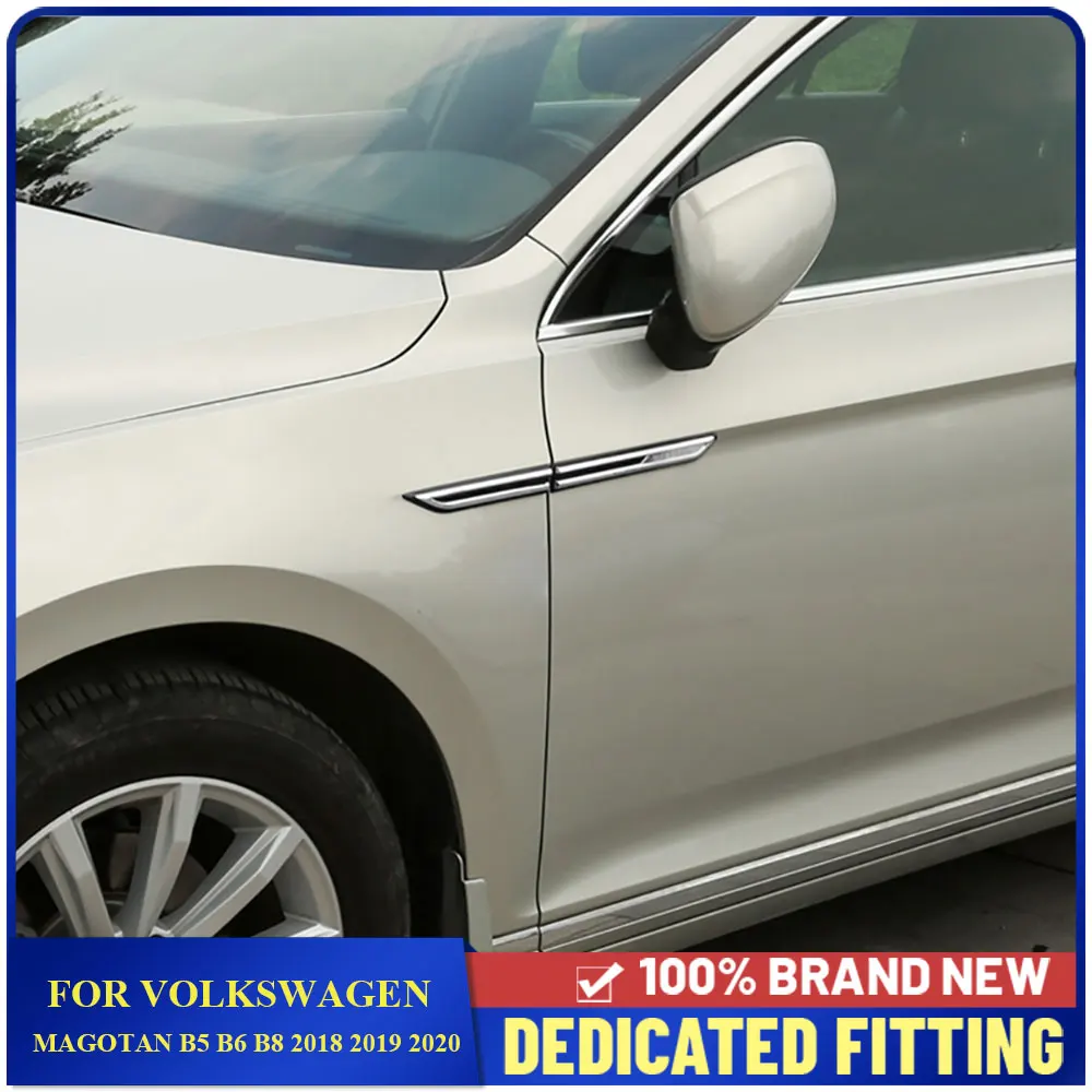 

For Volkswagen Magotan B8 2018 2019 2020 2021 Car Fender Side Door Emblem Trims Sticker Auto Accessories