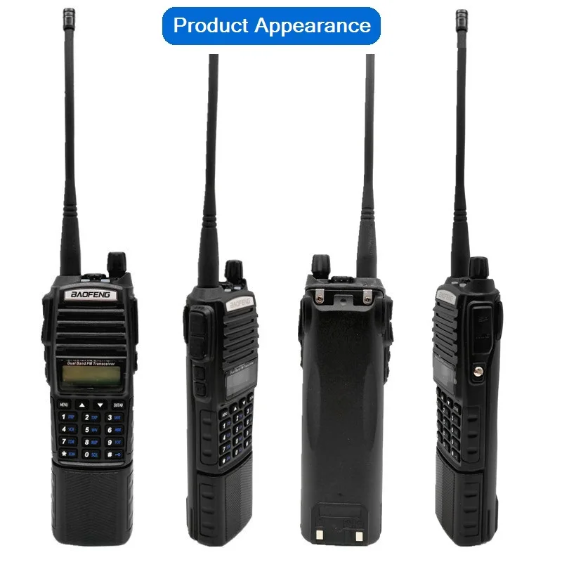 Портативная рация BAOFENG UV 82 8 Вт с большим аккумулятором CB радио для охоты 10 км VHF UHF
