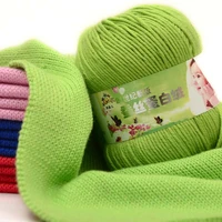 50g cashmere soft knitted babycare sweater scarf knitting crochet thick 6ply yarn colored craft baby wool knitted milk cotton