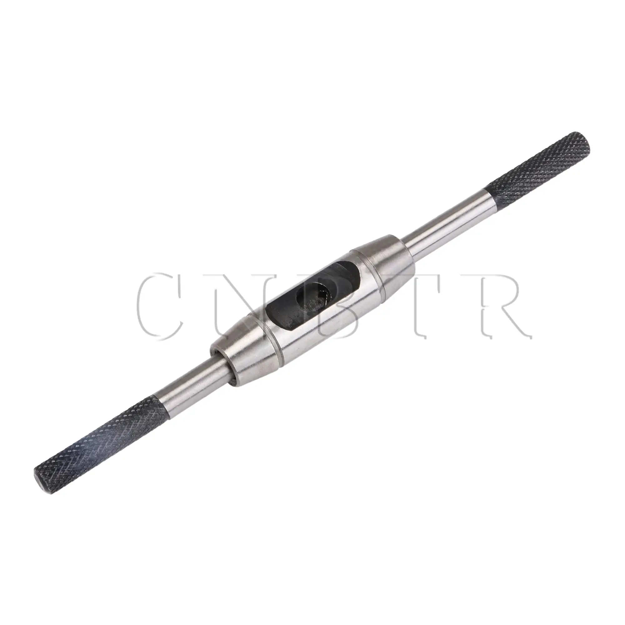 

CNBTR Metal 7.09inch Round Type DIY Tap Handle Wrench Silver for Industrial