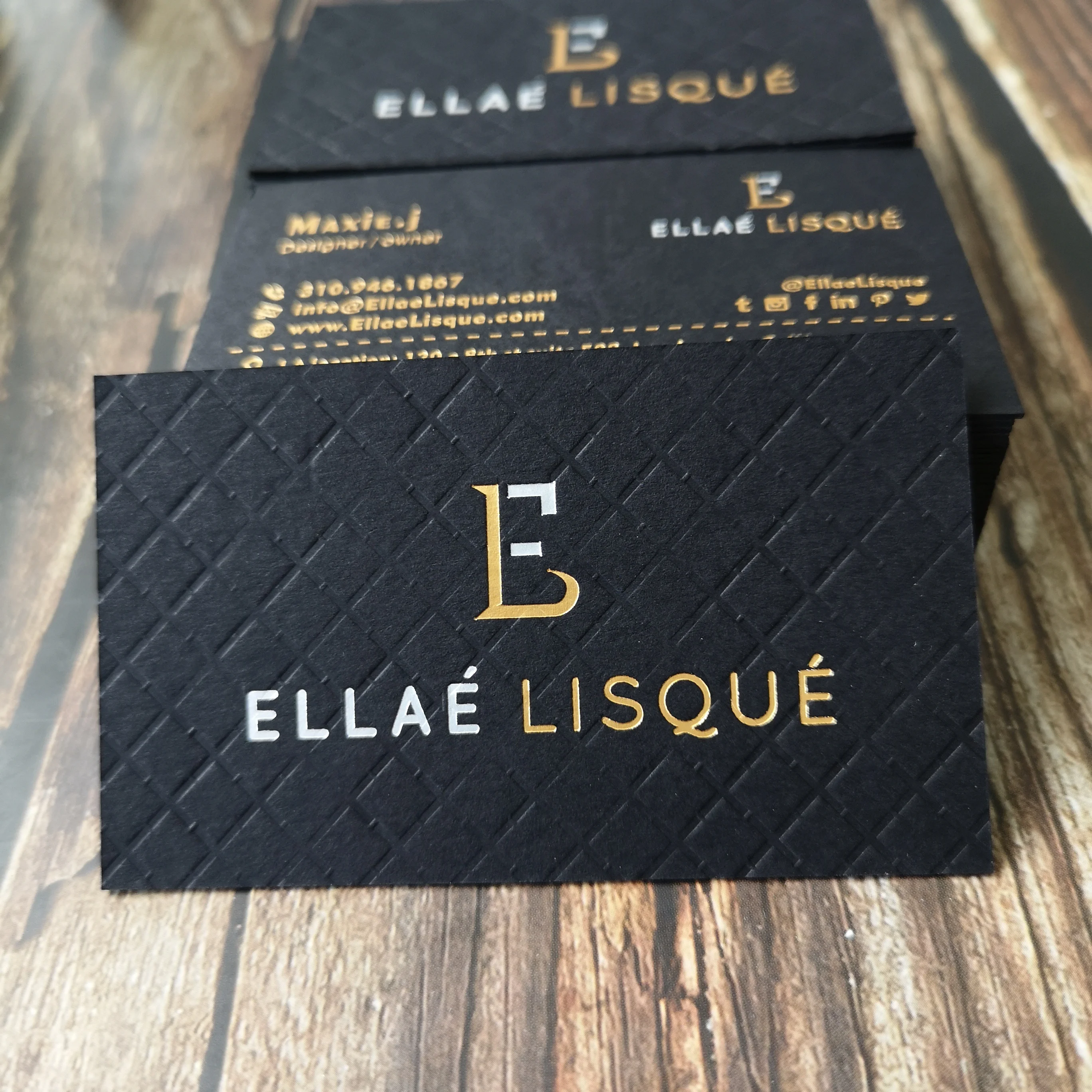 

Black card gold foil customize foil edge embossed paper free shipping