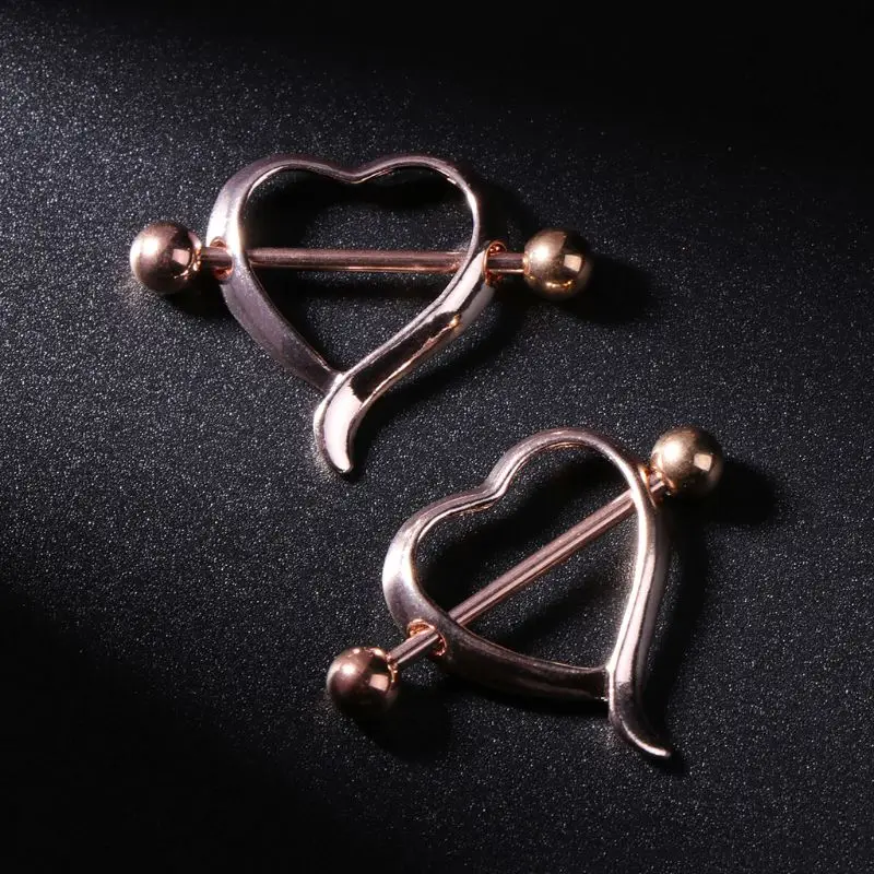 2 шт. пирсинг для сосков женщин и сексуальное антиаллергенное кольцо в форме