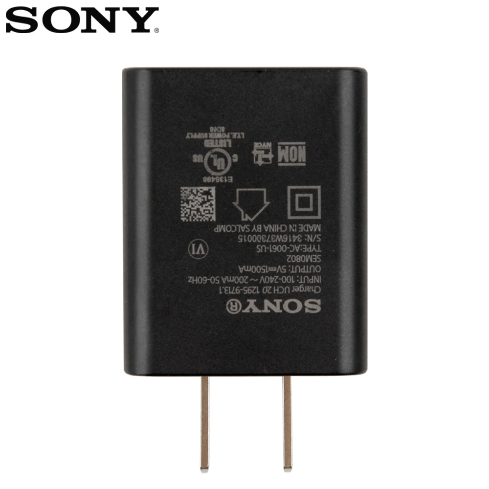 Оригинальное настенное зарядное устройство для SONY адаптер UCH20 Xperia X Ultra Z5 E6683 Z3 mini E5