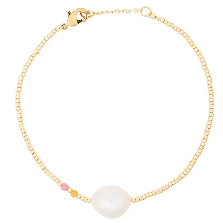 Pulseras mujer moda повязка на руку vsco девушка жемчужный браслет забавный браслет богемные Бохо Пресной воды Жемчужные Браслеты для женщин - Окраска металла: bracelet