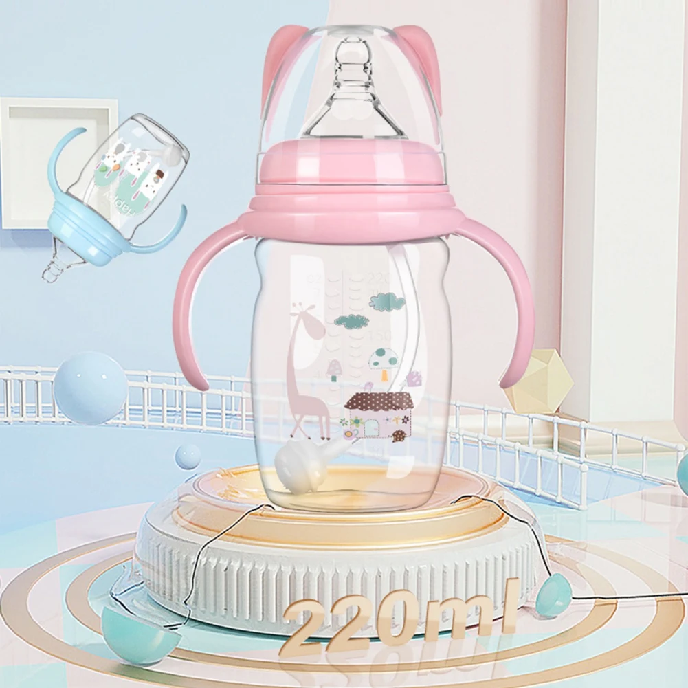 

Детские бутылочки с мультипликационным животным, питьевая бутылочка широкого размера двойного назначения, чашка, бутылочка для кормления, ...