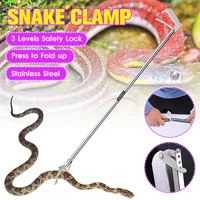 snake tongs reptile catcher stainless steel wide jaw pick up handling tool multiple size reptile catcher garbage pick up tool