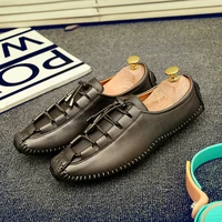 mens new fashion pu leather casual shoes hombre all match comfy soft breathable loafer moccasins male flat leisure driving shoe