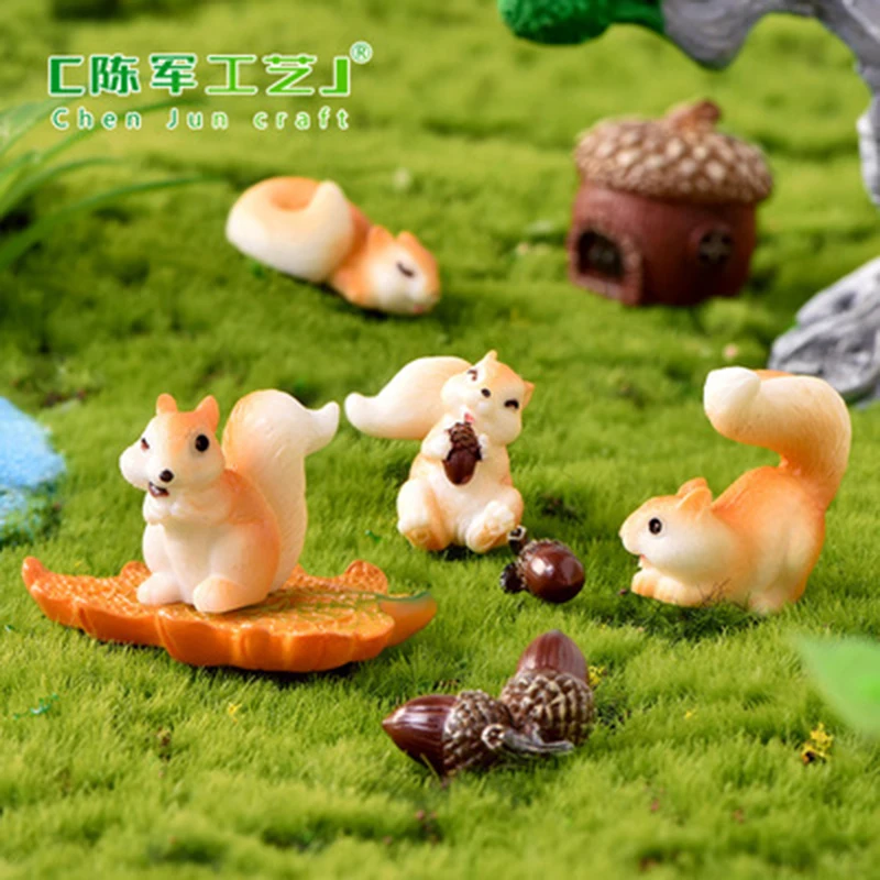 ZOCDOU 1 шт. милая белка и орех сосновая конусная домик кленовый лист маленькая