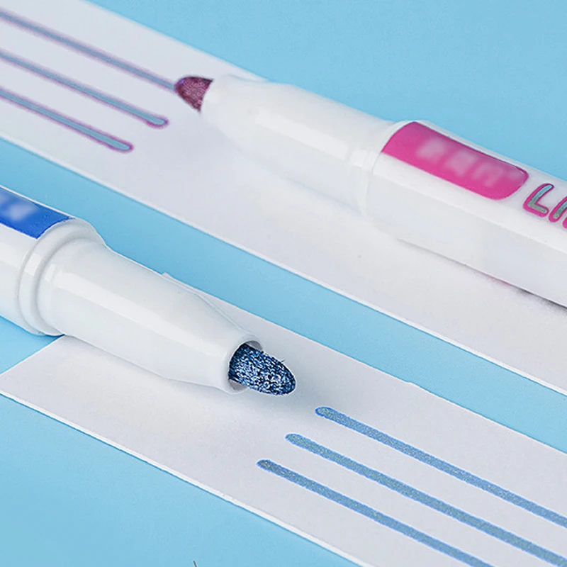 8 цветов двойные линии контурные художественные ручки маркеры ручка выделяемая