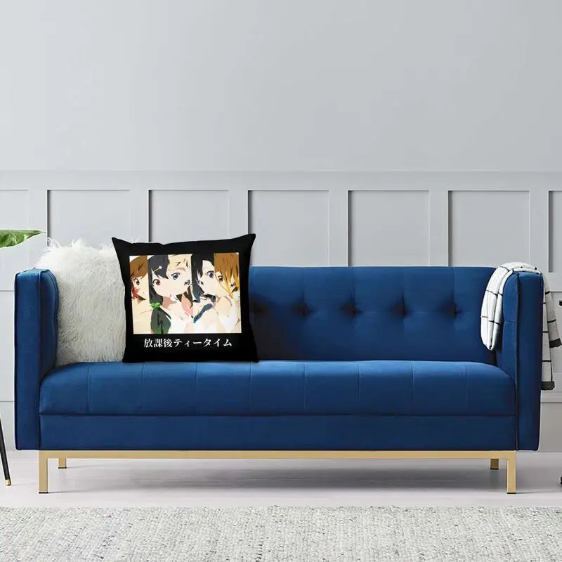 Чехол-Подушка с музыкальным Аниме K-On-Yui Hirasawa 55x55 см домашний декоративный милый