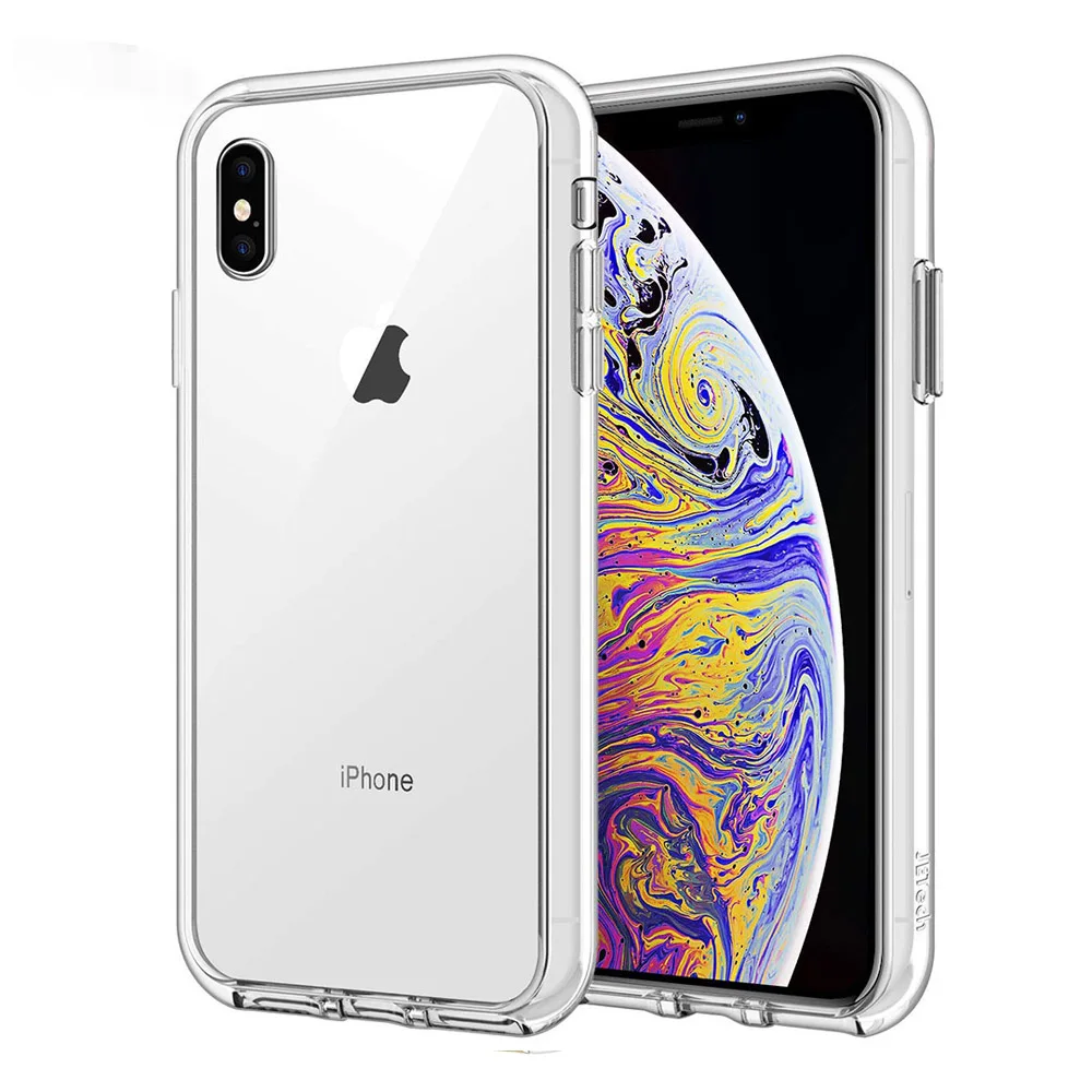 Normal quality Ascromy, чехол для Apple iPhone XS, TPU, силиконовый, гибридный, прозрачный, PC, задняя крышка для iPhone X XS Max, XR 7, 8, 6, 6S Plus, 5, 5S, SE, аксессуары - Цвет: Normal quality