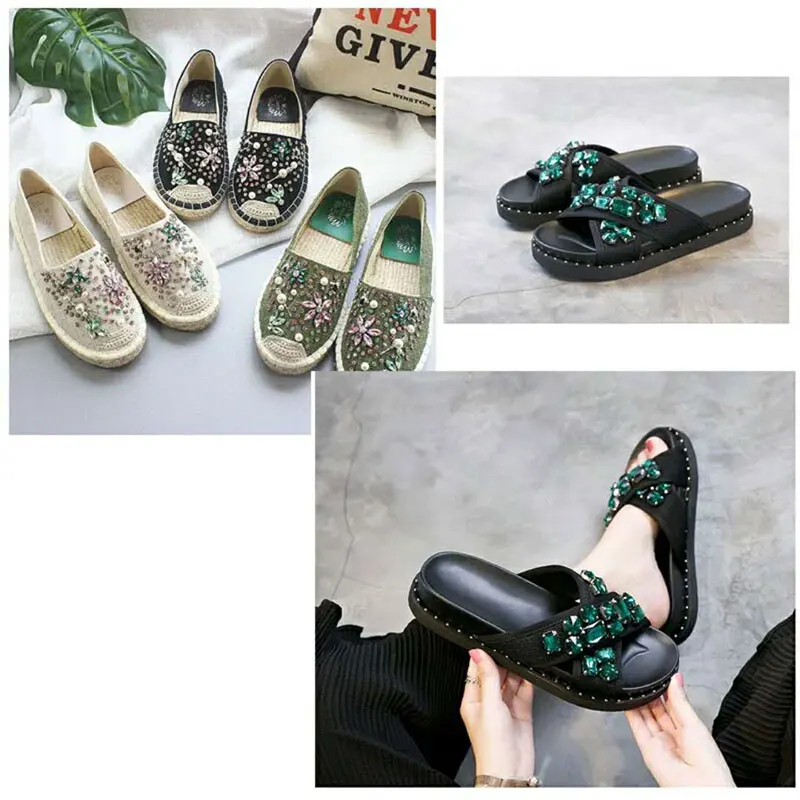 Разноцветные кристаллы в форме конского глаза пришивные стразы пупсеты разных