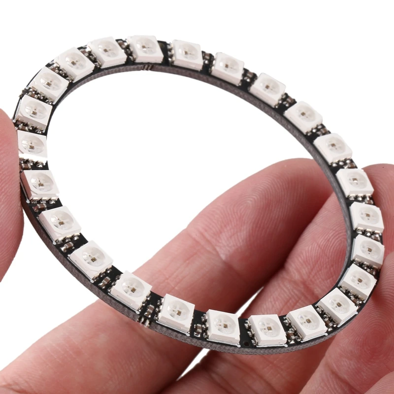 

RGB LED Ring 24 Bits LEDs WS2812 5050 RGB LED Ring Lamp Light with Integrated Drivers