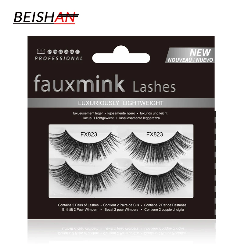 Объемные норковые ресницы хлопковые черные терьеры натуральные длинные толстые