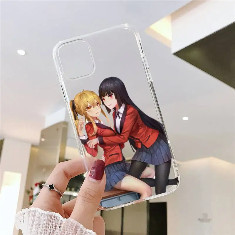 

Kakegurui Jabami Yumeko Phone Case Transparent soft For iphone 5 5s 5c se 6 6s 7 8 11 12 plus mini x xs xr pro max