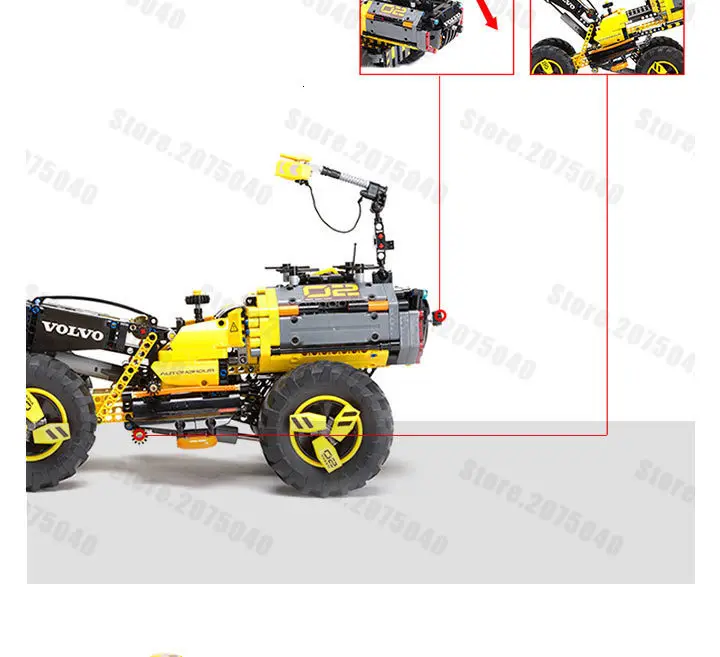 Technic Science детские строительные игрушки Volvo концепция колеса автомобиля Сборка строительные блоки для грузовиков зерновые игрушки 20084