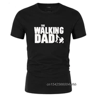 fathers day gift hombre 2021 new short sleeve t shirt the walking dad mens funny t shirt men cotton novelty classic casual tee