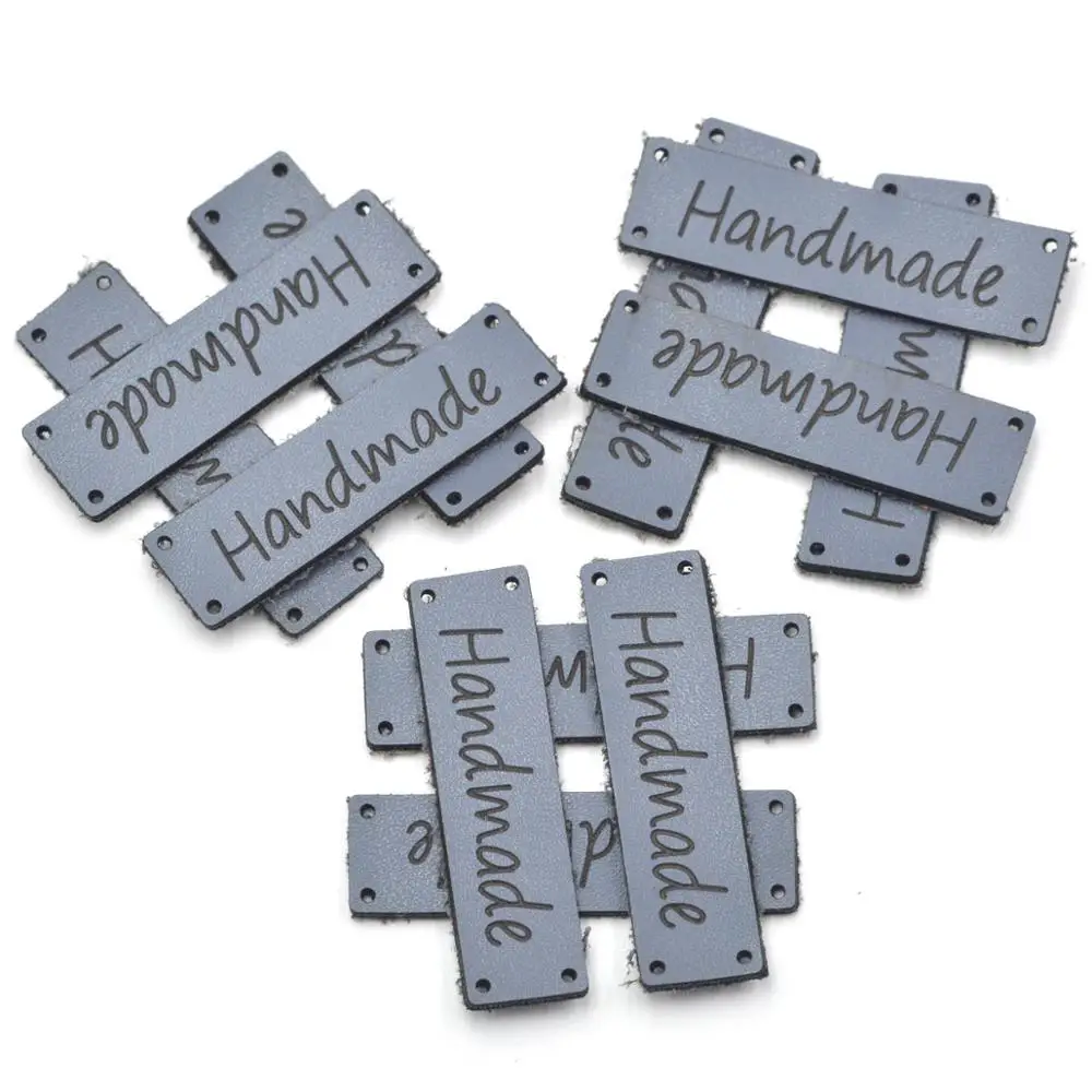 KALASO высококачественные 20 шт. этикетки для одежды ручной работы кожаные ярлыки