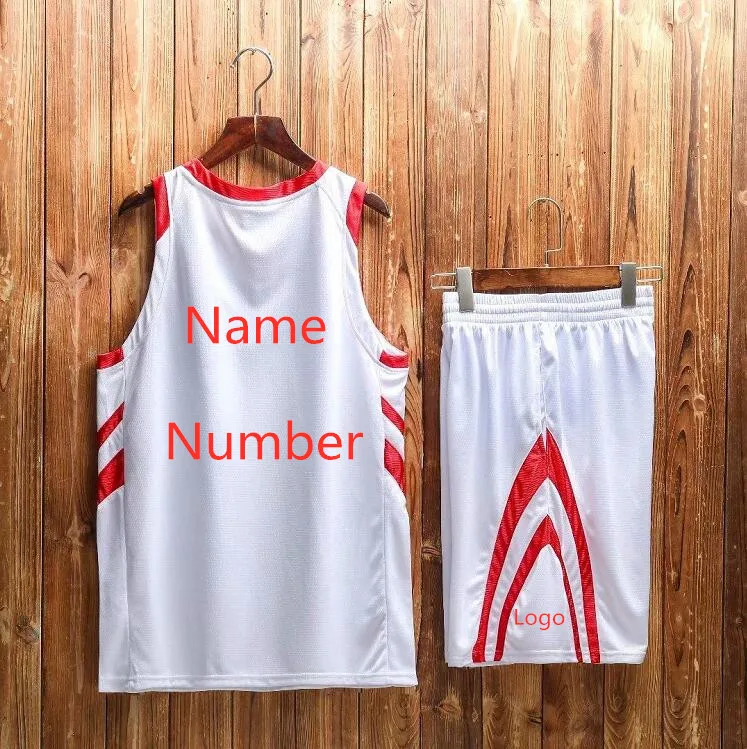 Пользовательское имя и номер Новая баскетбольная форменная одежда взрослые