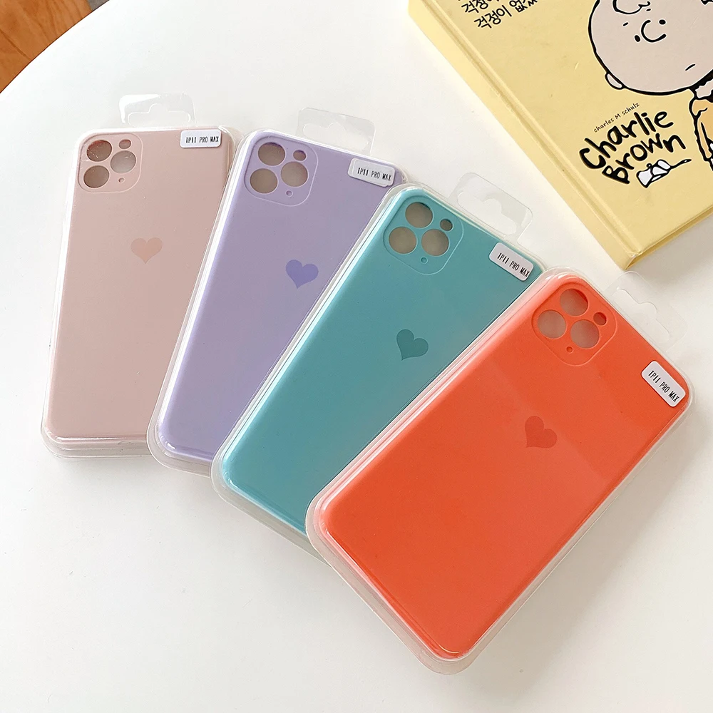 Защитный чехол LOVECOM для iPhone 12 Mini 11 Pro Max XR X XS 7 8 Plus | Мобильные телефоны и аксессуары