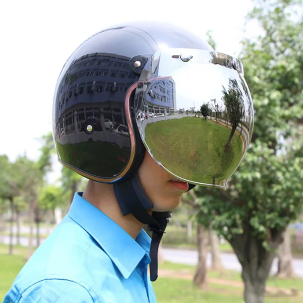 Мотоциклетный шлем на лобовое стекло винтажные стильные шлемы 3 защелки