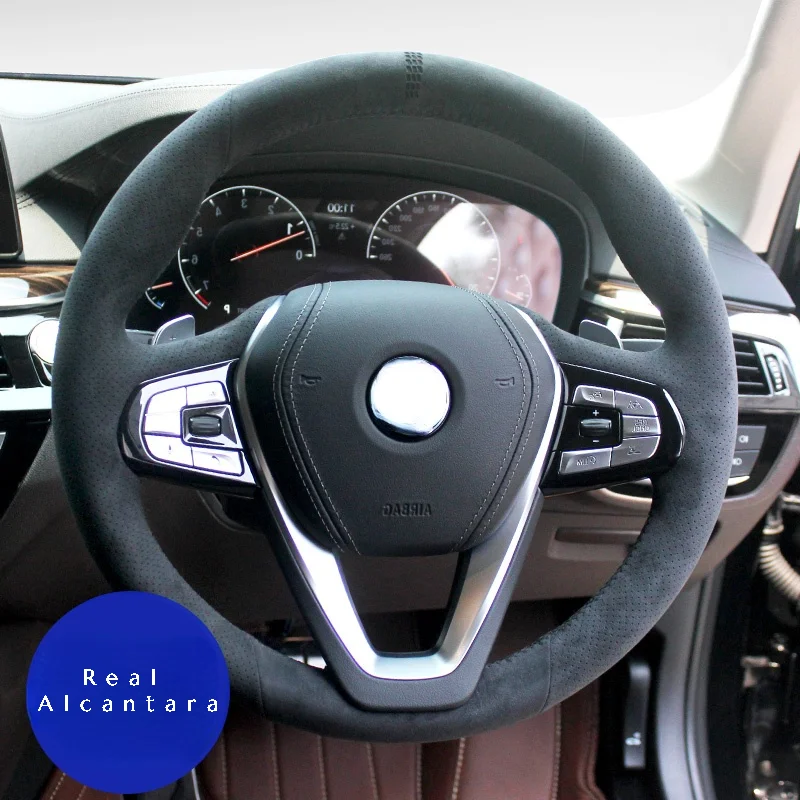 

Оплетка рулевого колеса из алькантары для BMW G20 G21 F40 F44 G22 G23 G26 G30 G31 G32 G11 G12 X3 G01 X4 G02 X5