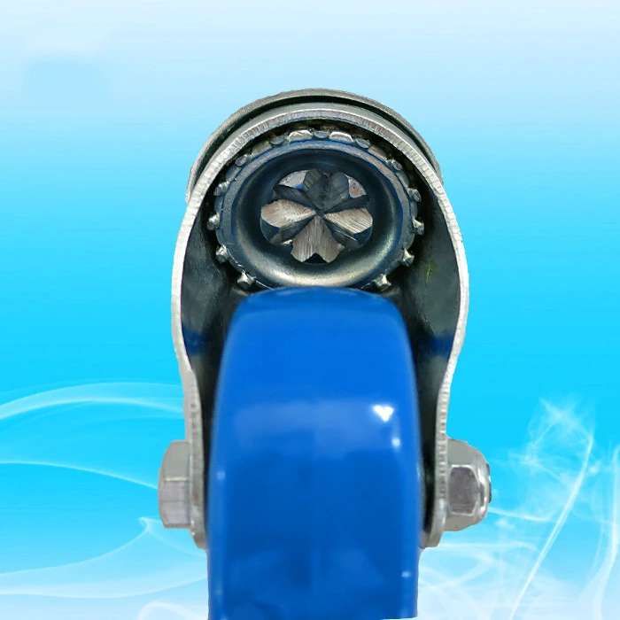 8 шт 2 дюймовый ролик колеса поворотные пластинчатые ролики на синих колесах |