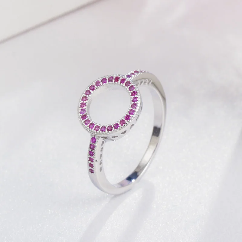 Новинка 2019 Простой браслет QooLady с темно синим кубическим цирконием модный бренд