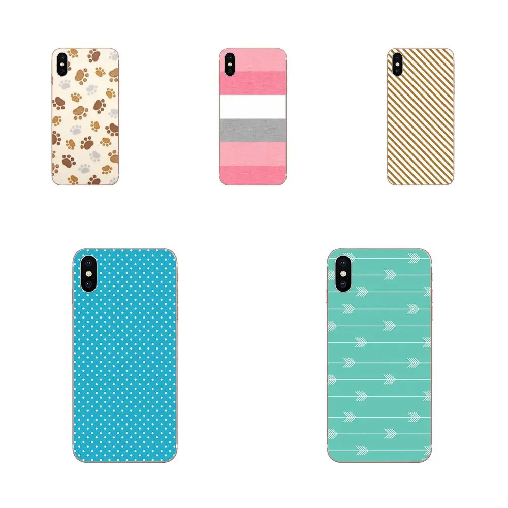 Мягкий мобильный коралловый мятный золотистые полоски для htc Desire 530 626 628 630 816 820 830