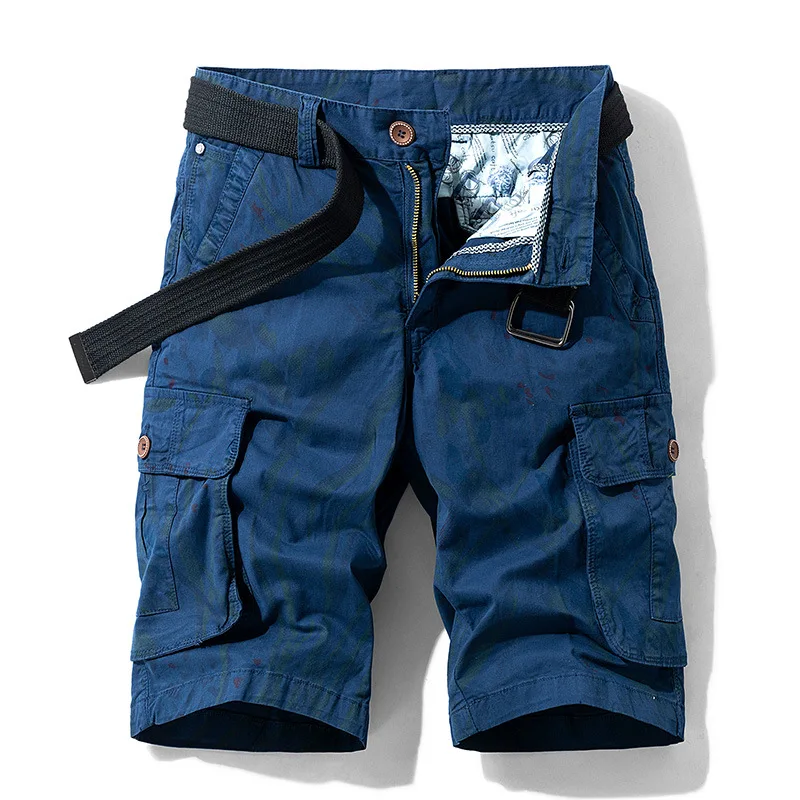 

ICPANS Camo Cargo Shorts Men Knee Length Pockets Mens Casual Shorts Military Style 2020 Summer Army Shorts for men