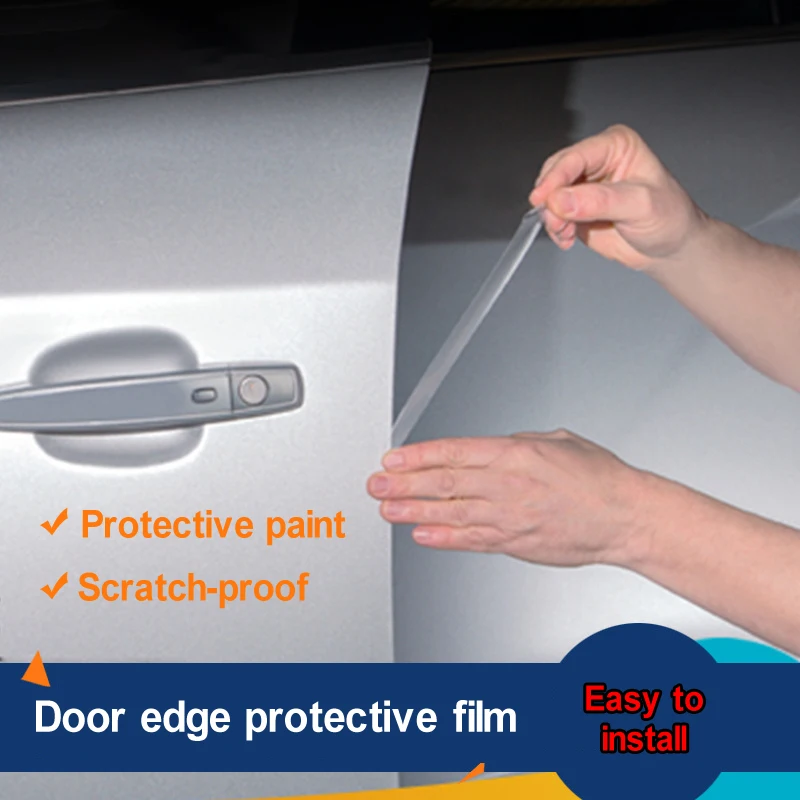 1.5x500cm TPU Car Body Door Edges Paint Protective Film Anti-scratch Wrap Sticker Auto Cars Styling Accessories Stickers - купить по